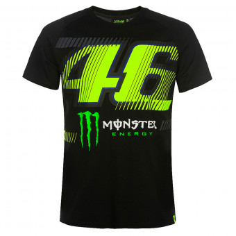 Motorcycle T-Shirts VR 46 T-Shirt Monza Dual Black