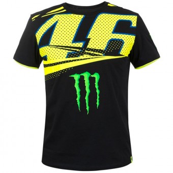 Motorcycle T-Shirts VR 46 T-Shirt Monza Monster VR46 Black