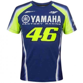 Motorcycle T-Shirts VR 46 T-Shirt Racing Yamaha VR46 Blue