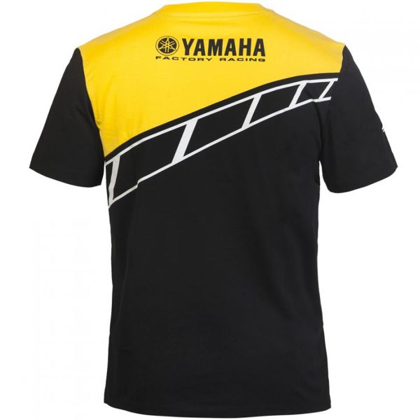 VR 46 T-Shirt Replica Yamaha Yellow Black