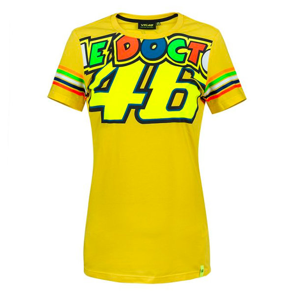Motorcycle T-Shirts VR 46 T-Shirt Stripes Lady VR46