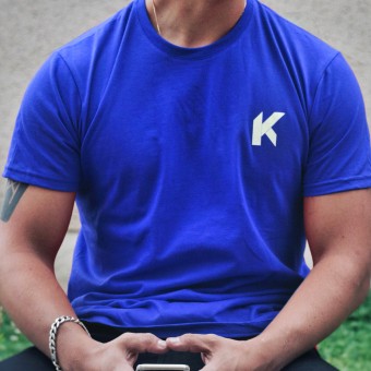 Kikaninac T-Shirt Supermot Skull Blue