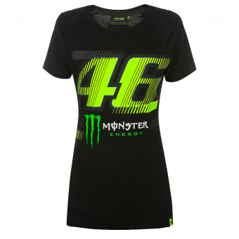 Motorcycle T-Shirts VR 46 T-Shirt Woman Monza Monster Dual Black