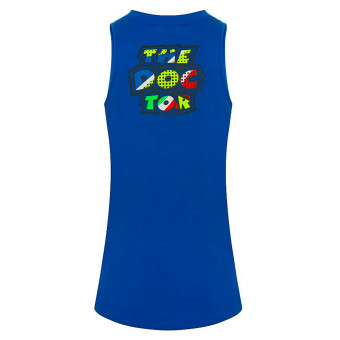 VR 46 Tank Top Woman Pop Art Turquoise