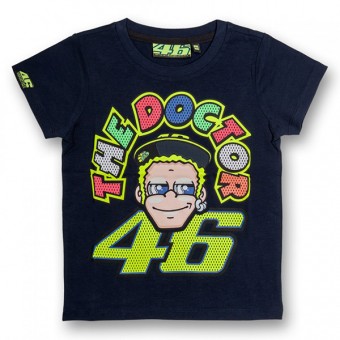 Motorcycle T-Shirts VR 46 T-Shirt Kid The Doctor Blue VR46