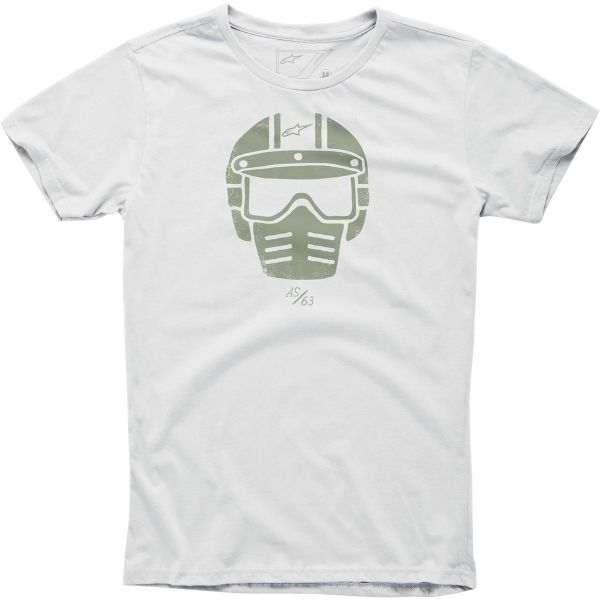 Motorcycle T-Shirts Alpinestars Visor Tee Off White