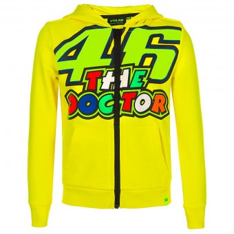 Motorcycle Jumpers VR 46 Hoodie Kid 46 The Doctor Yellow