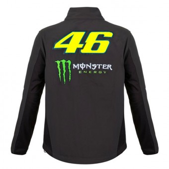 VR 46 Hoodie Softshell Dual Monster VR46 Black Grey