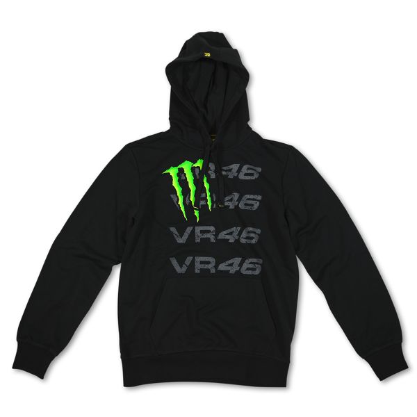 Motorcycle Jumpers VR 46 Monster Hoodie Black