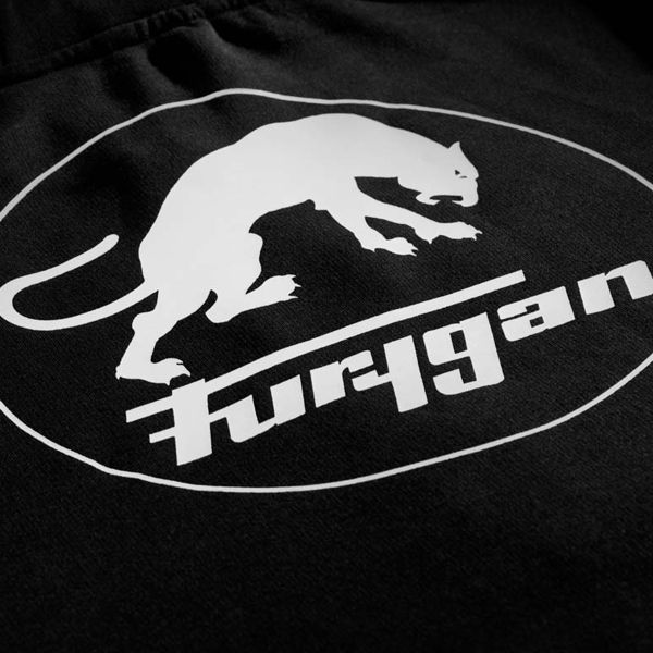 Furygan Corpo Zip Hoodie Black White