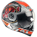 Flip Up Airoh TR1 Deco Crazy Red TR8CR