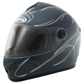 Full Face GPA X6 Signature Grey Furtif Metal - White