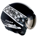 Open Face Nexx X60 POP 01 Black White